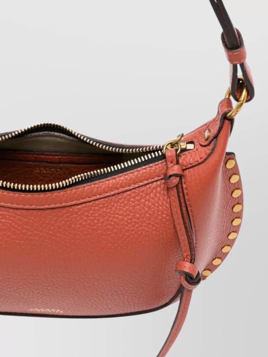 Isabel Marant Oskan Moon Leather Crossbody Bag