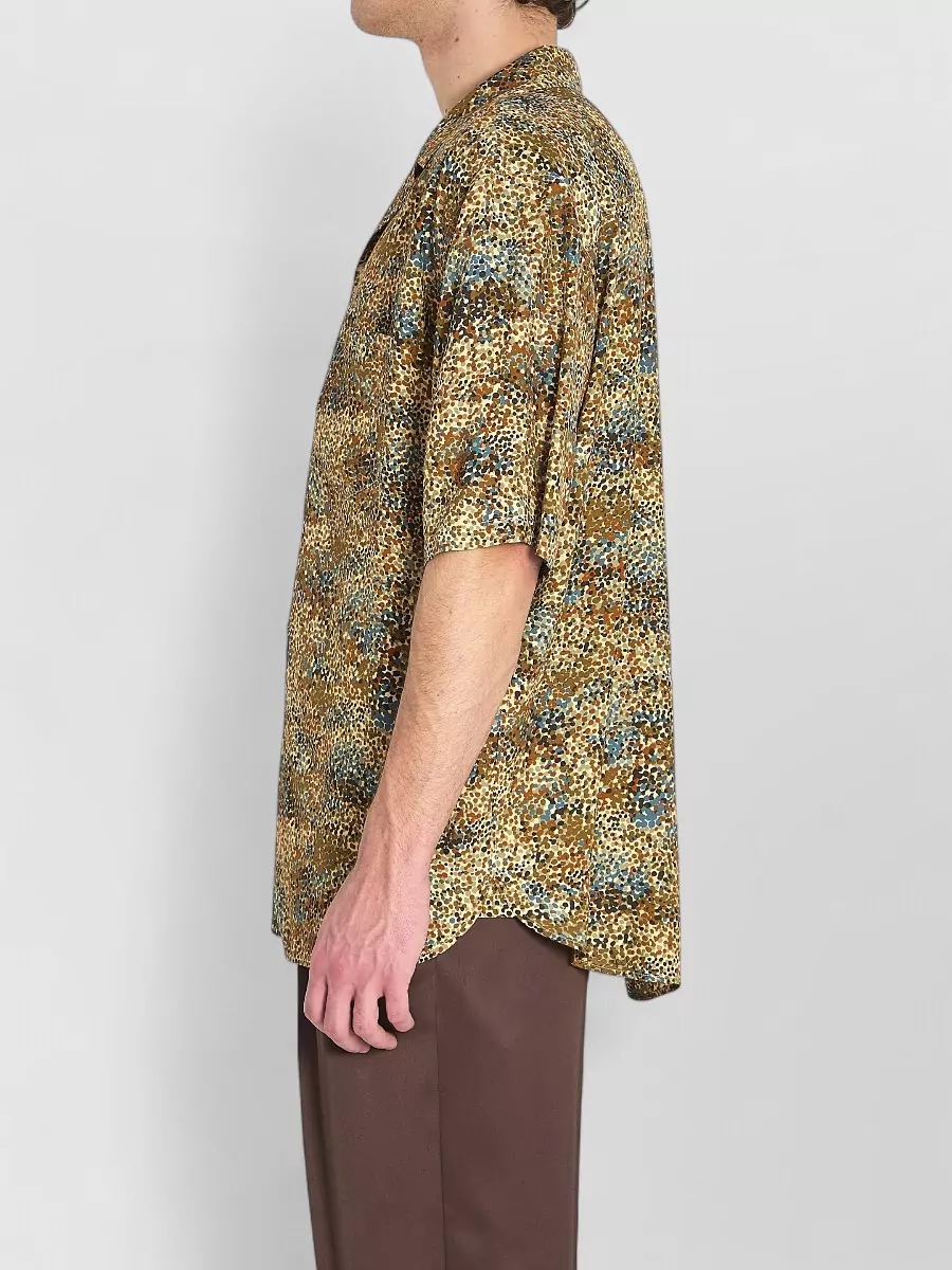 Saint Laurent Bowling Shirt Loose Fit Multicolor Print