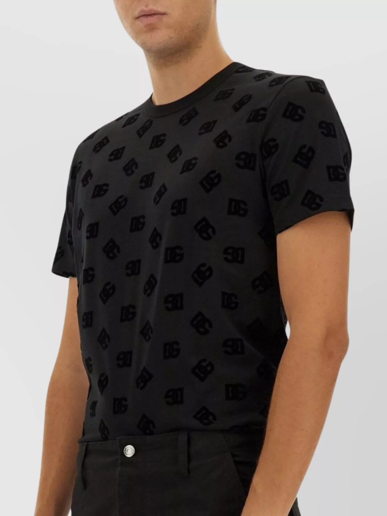 Dolce&Gabbana Patterned Crew Neck T-Shirt
