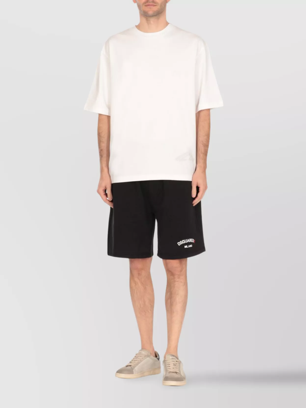 Dsquared2 Crew Neck Short Sleeves Straight Hem