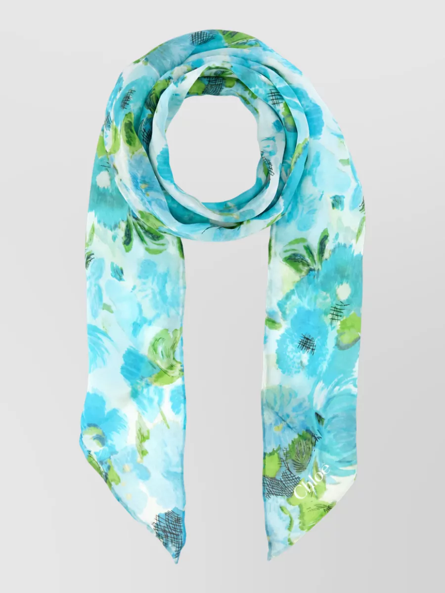 Chloé silk printed foulard