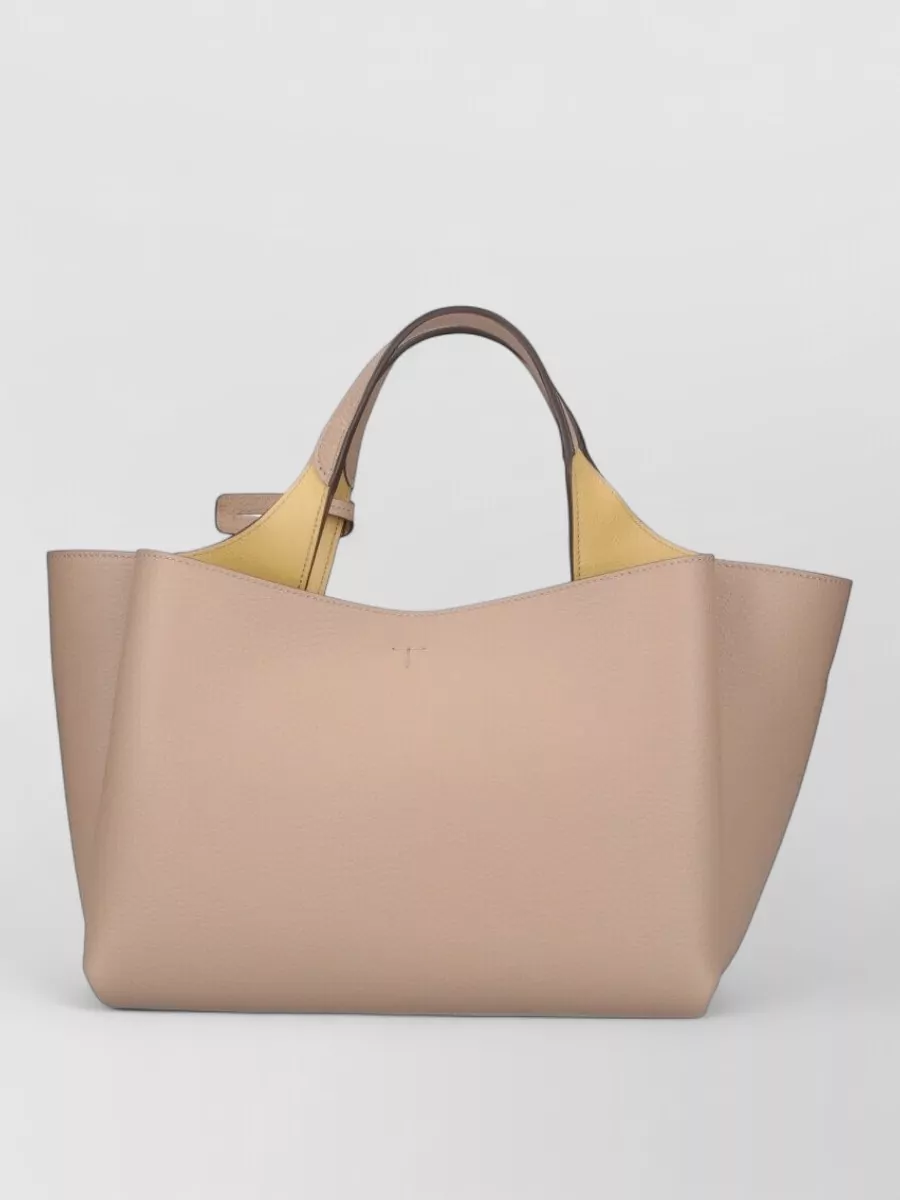 Tod's Tote Bag Hand Design Detachable Strap Handles