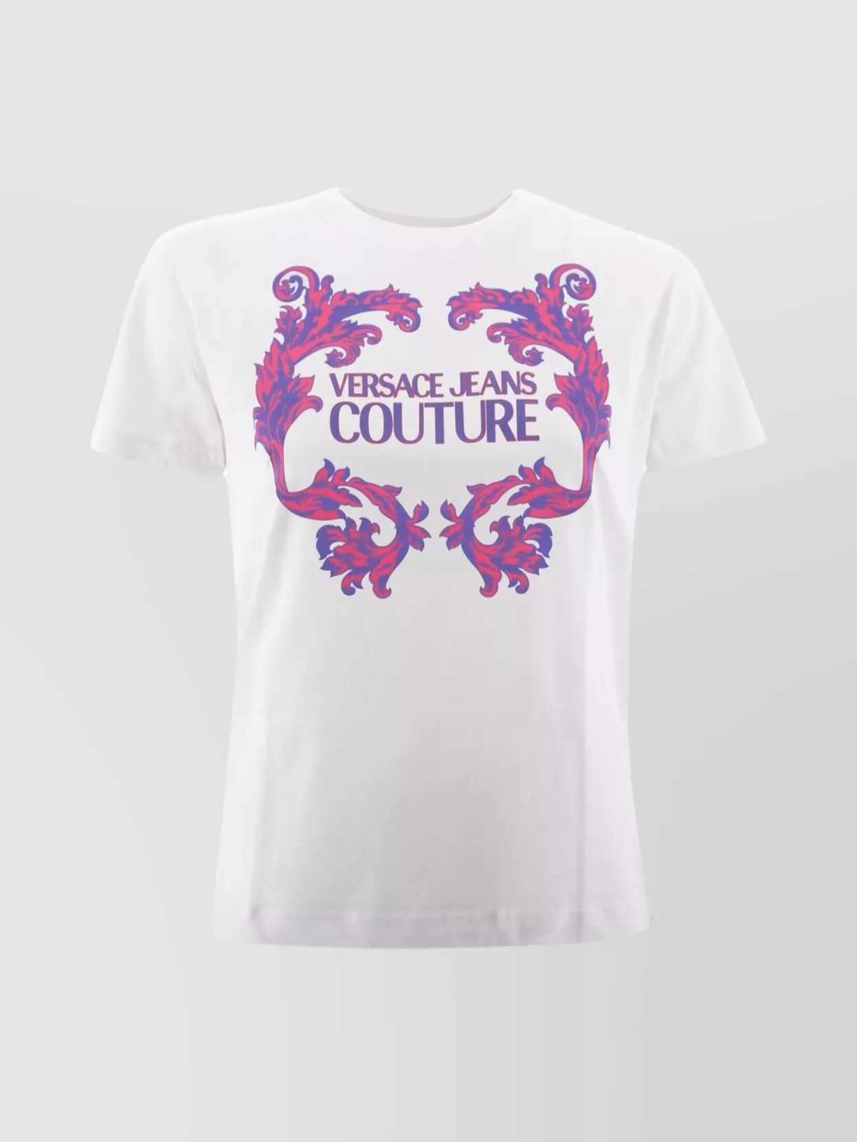 Shop Versace Jeans Couture Cotton Crew Neck T-shirt With Graphic Print
