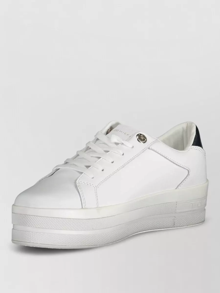 Tommy Hilfiger Leather Platform Sneakers