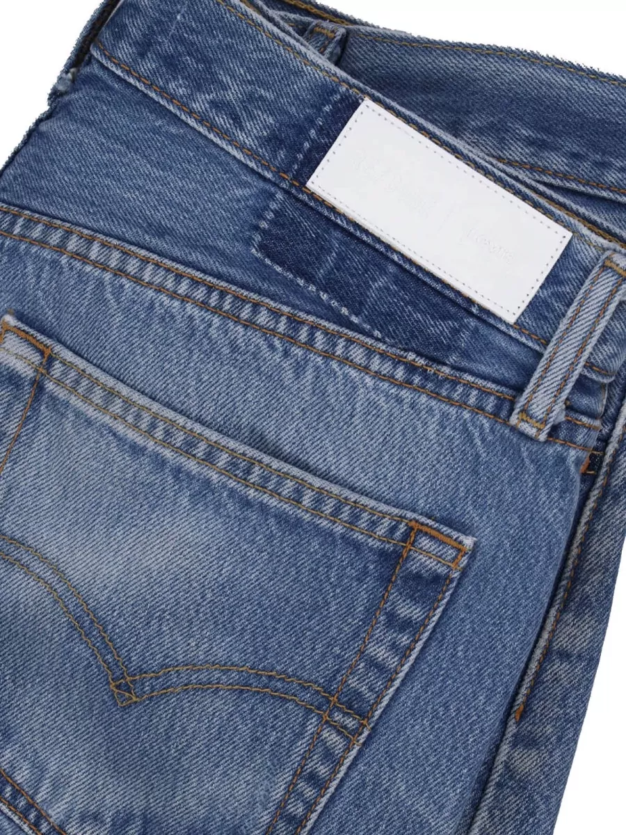 Re/Done Straight Denim Short Shorts
