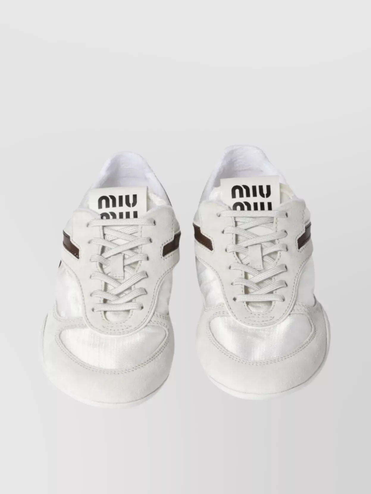 Miu Miu Technical Fabric And Suede Sneakers