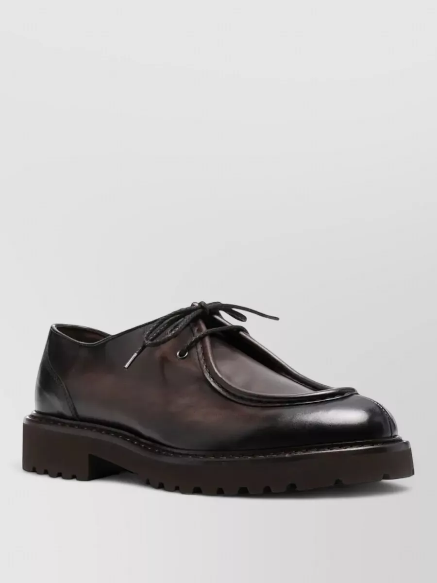 Doucal's Leather derby lace-up shoes