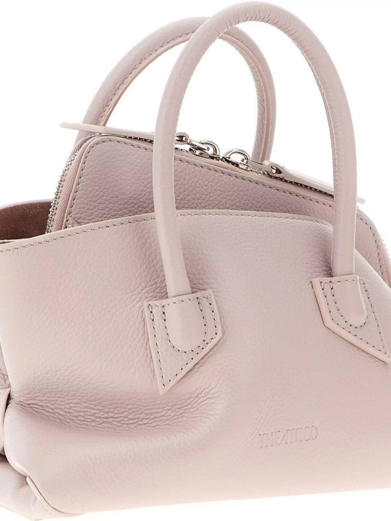 The Attico Mini Handbag With Structured Shape And Top Handles