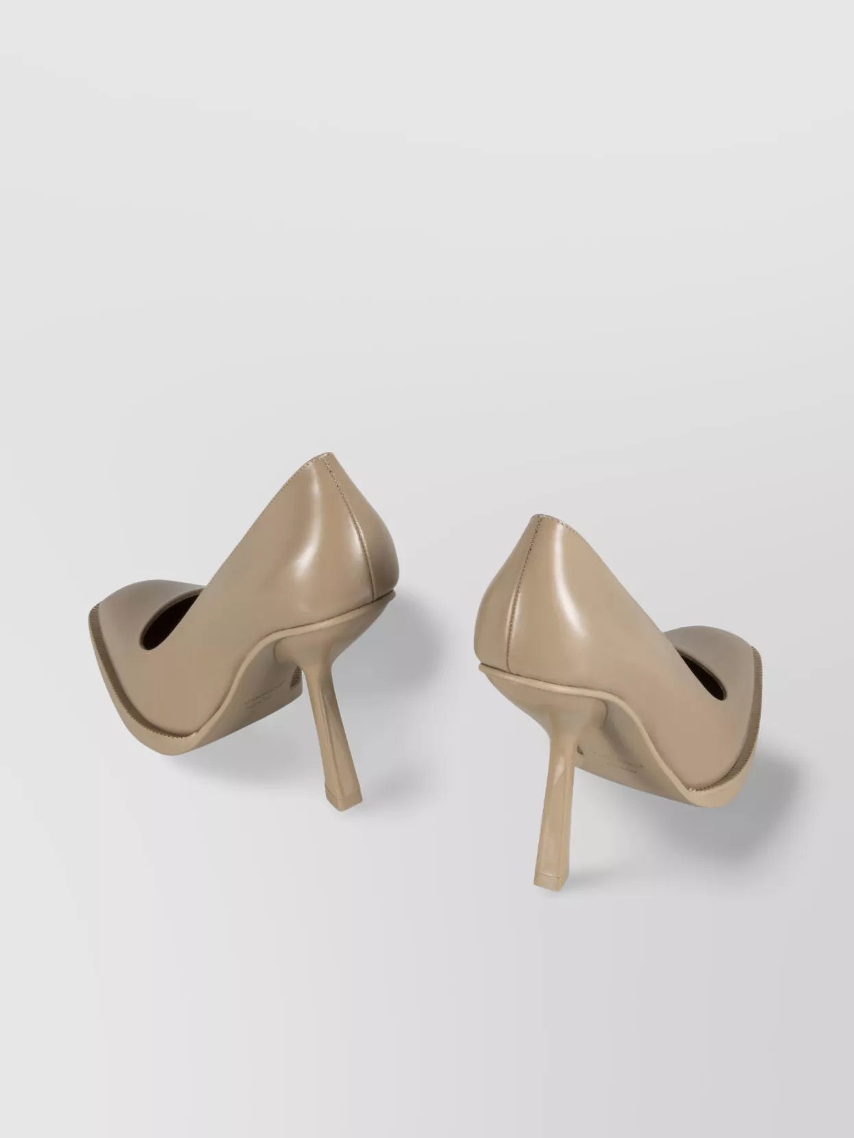 Ferragamo Glossy Leather Pointed Toe Pumps