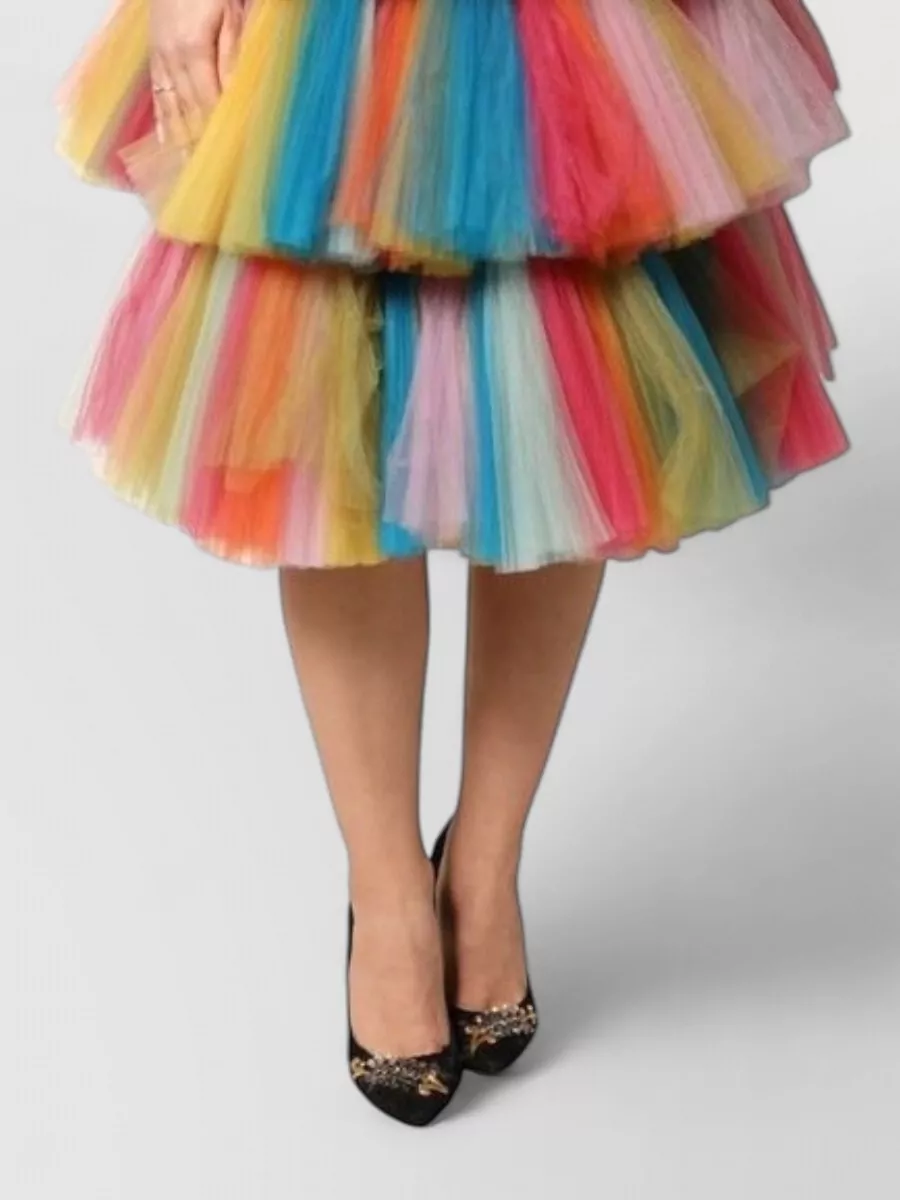 Dolce&Gabbana tiered tulle midi dress