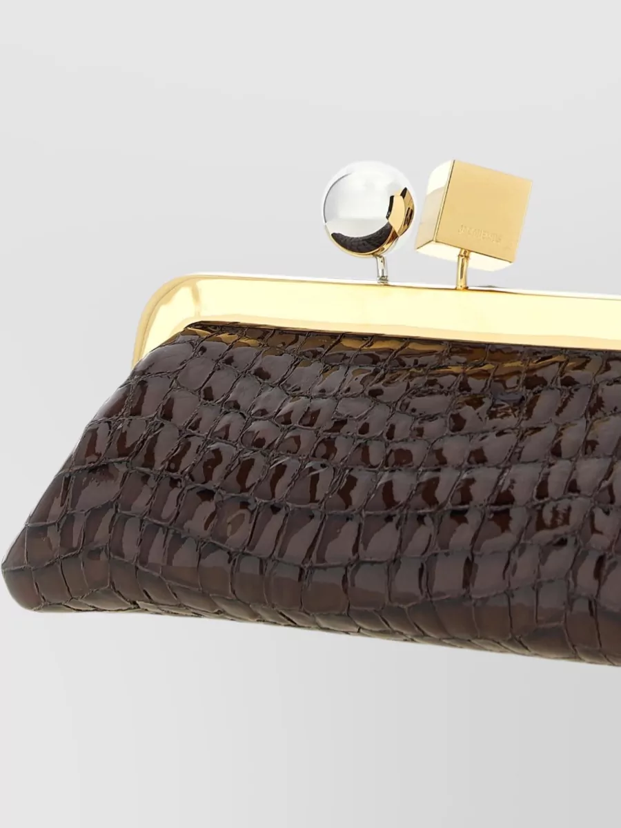 Jacquemus La Pochette Salon Leather Shoulder Bag