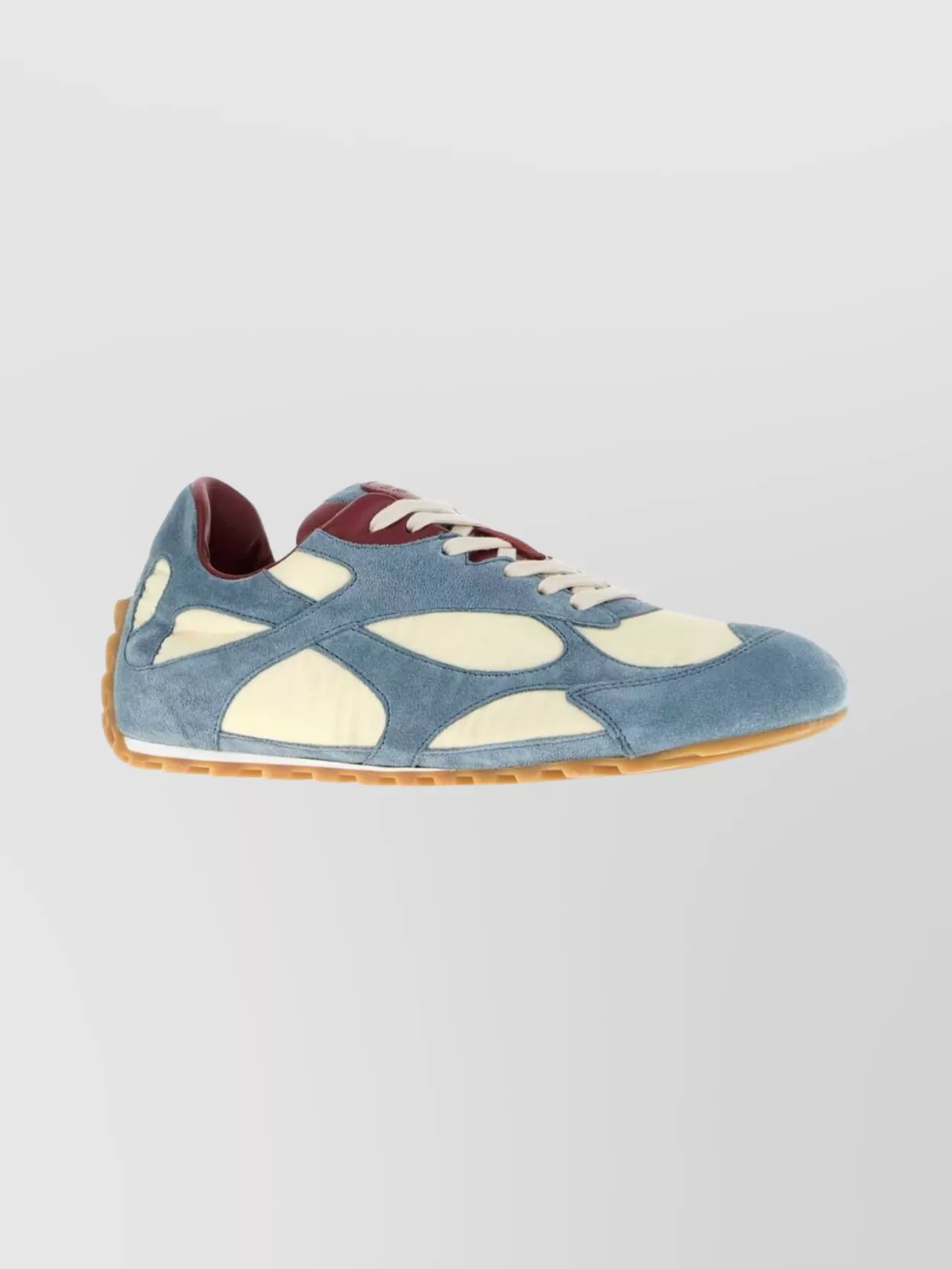 Bottega Veneta Orbit Flash Leather-trimmed Suede And Shell Sneakers In Blue