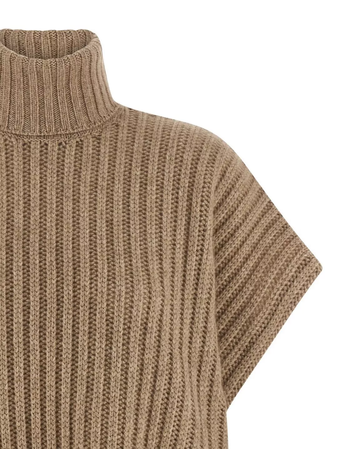 Brunello Cucinelli High Neck Sleeveless Cashmere Top
