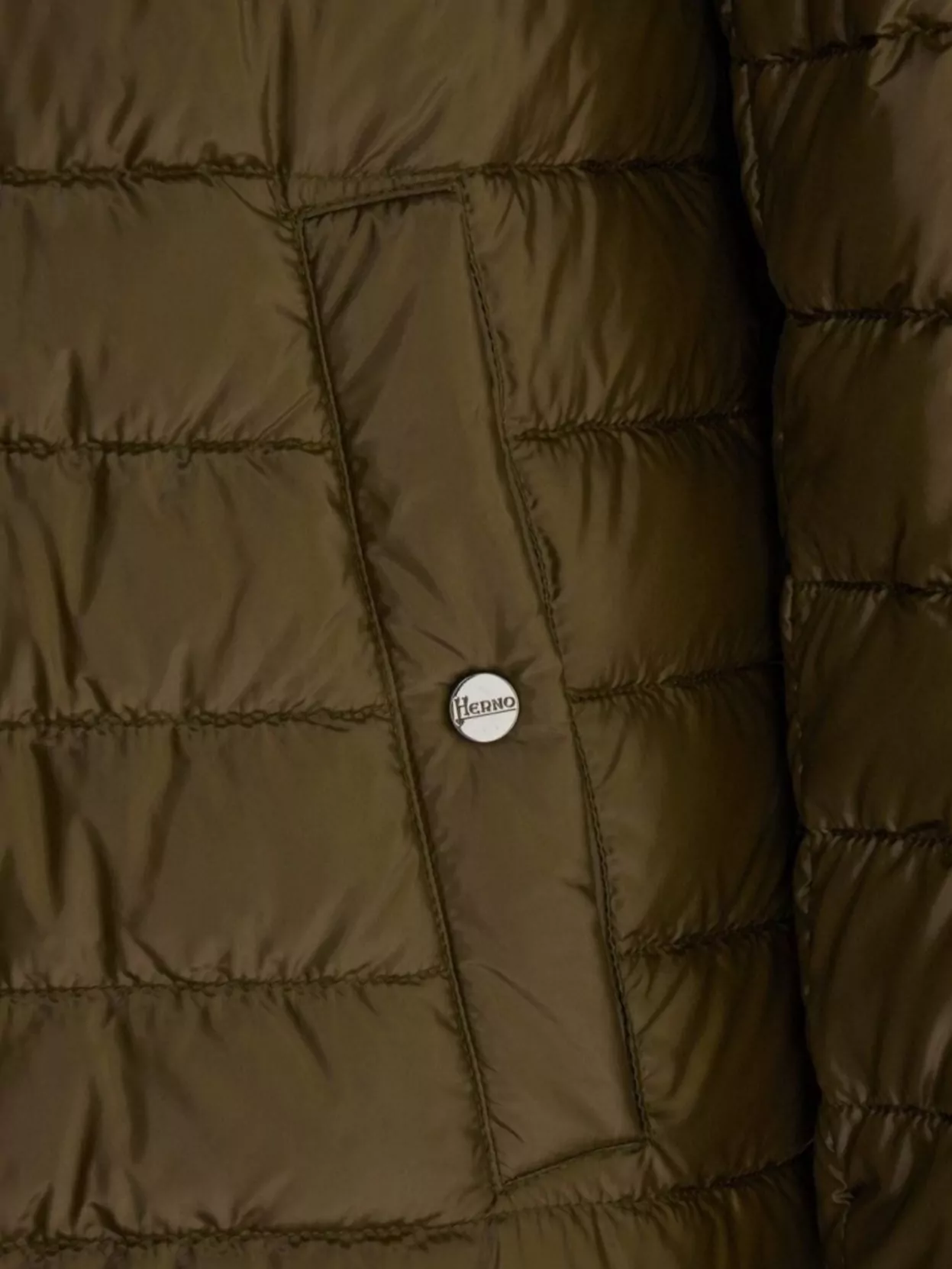 Herno Quilted Nylon Down Jacket Hood