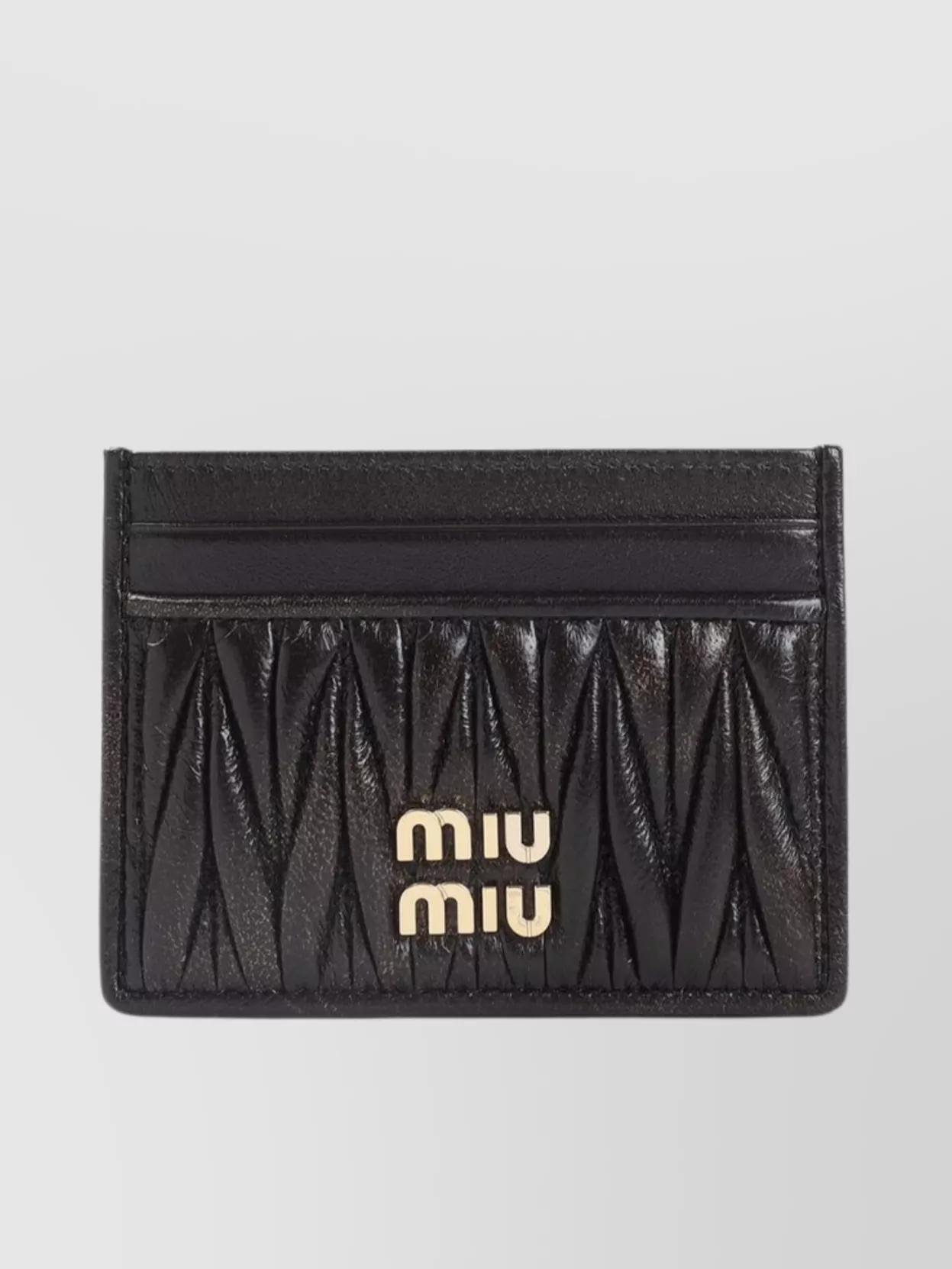 Miu Miu Lamb Leather Card Case Compact Design