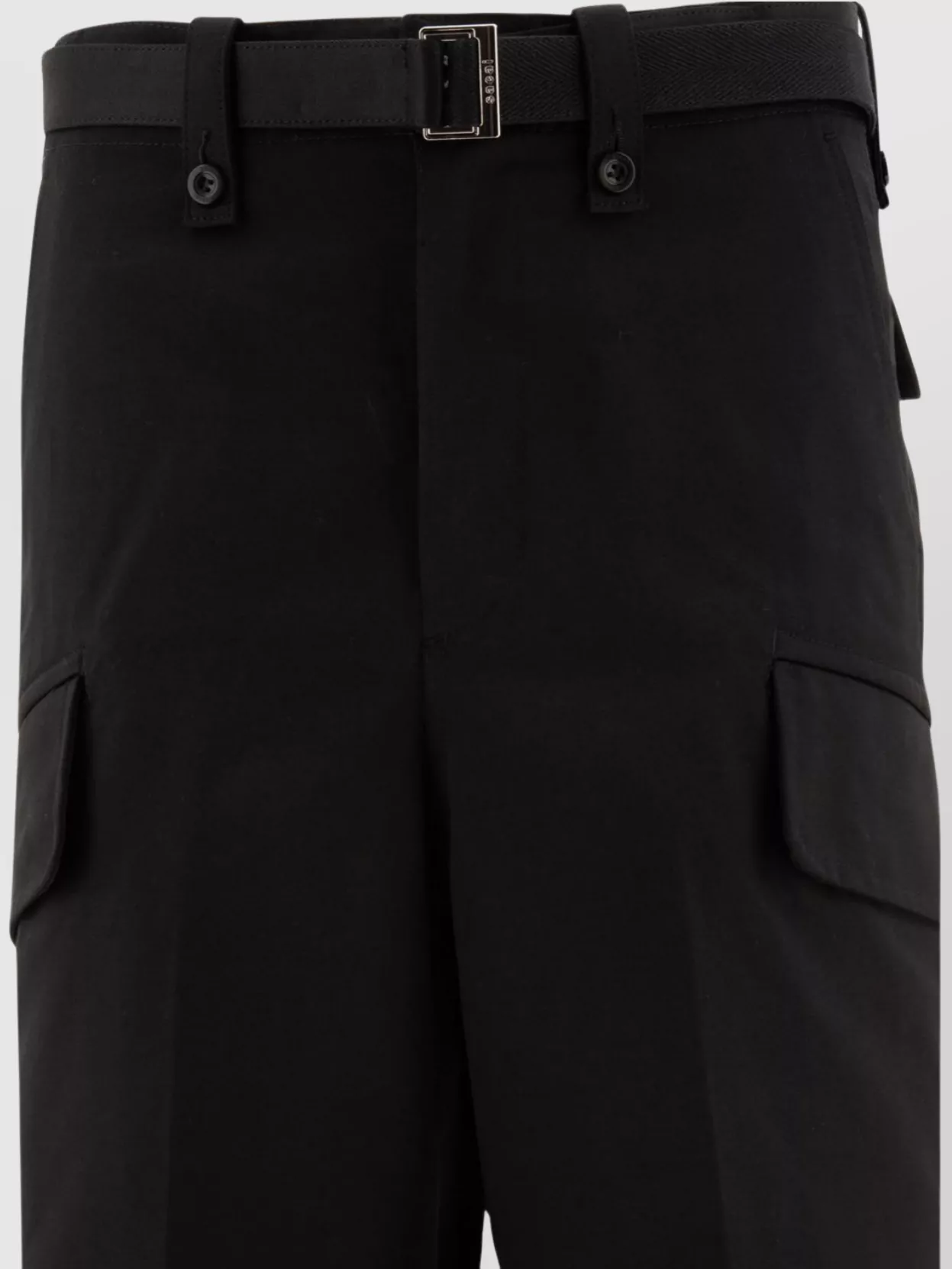 Sacai Trousers Waist Strapped Cargo Pockets