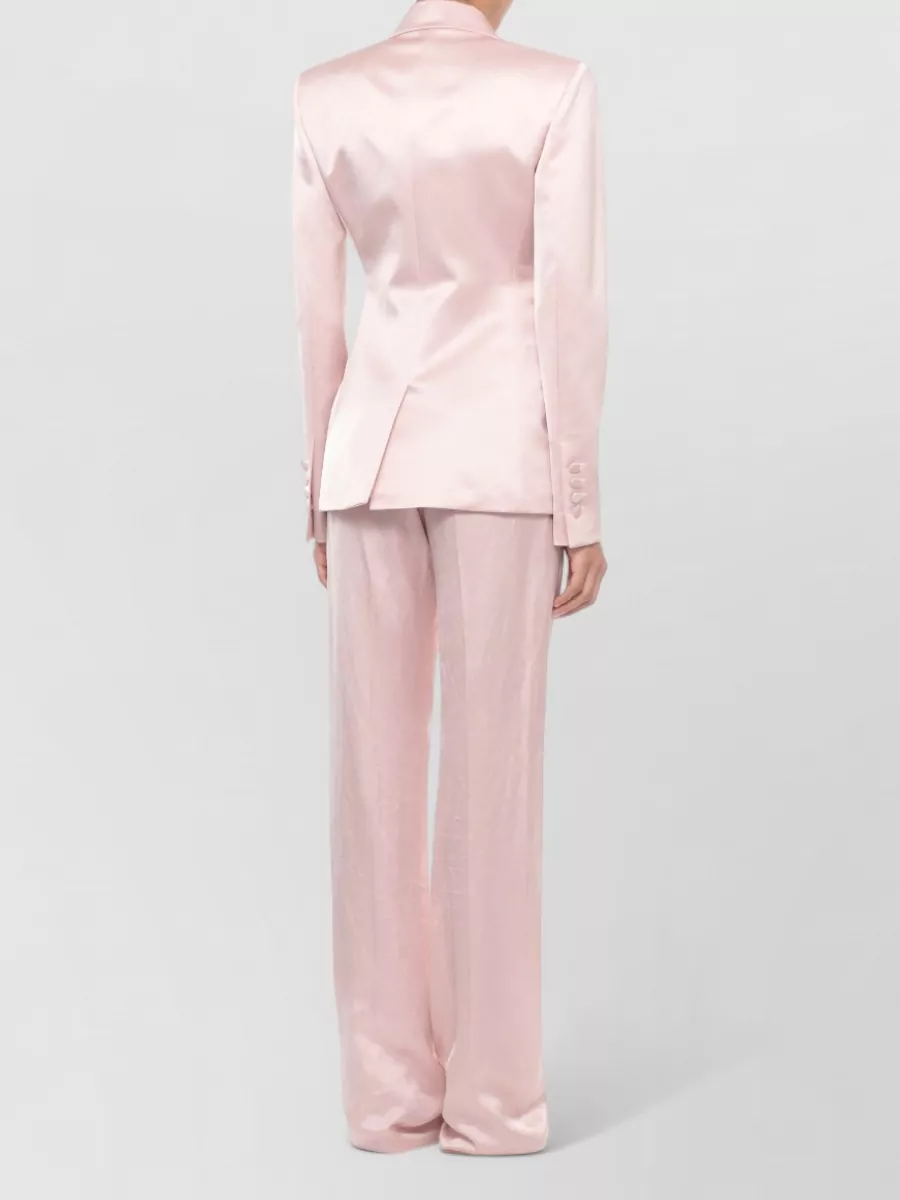 The Andamane Satin Single-Breasted Blazer