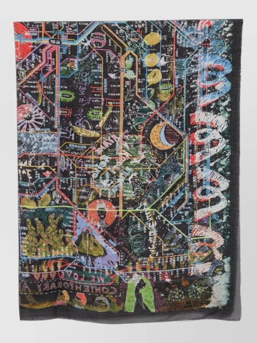 Faliero Sarti cashmere modal printed scarf