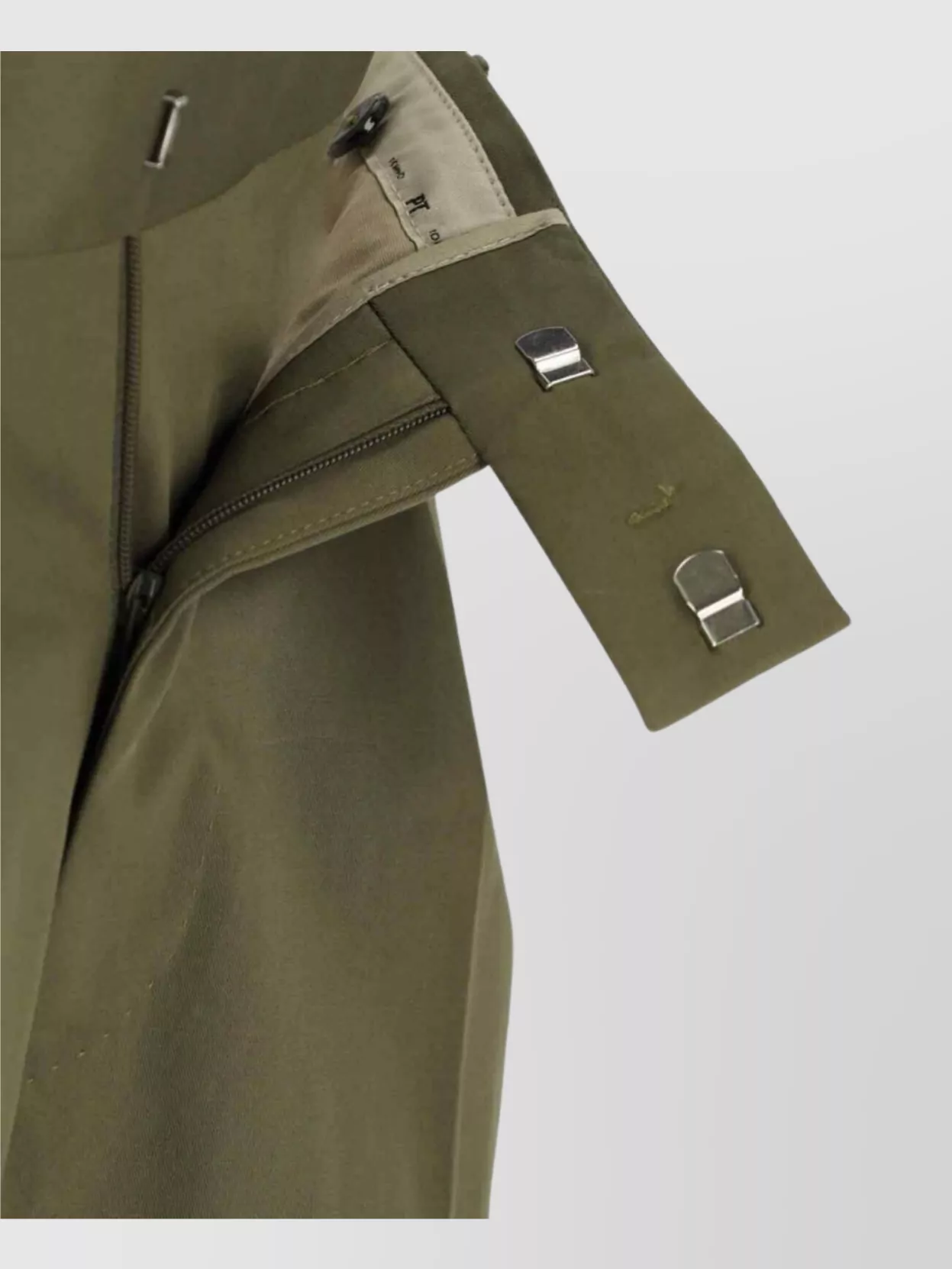 Pt Torino Straight Trousers With Cuffed Hem And Pleated Front