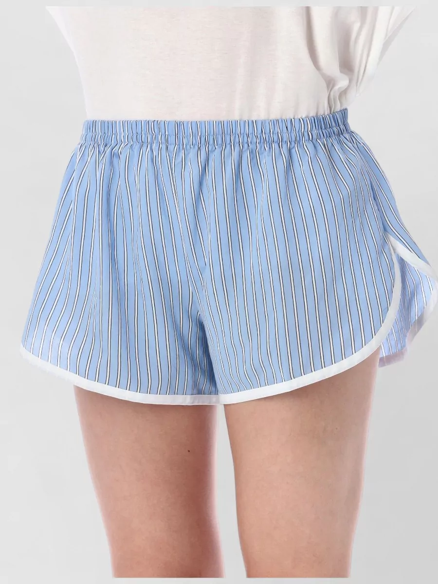 The Frankie Shop Striped Mini Boxer Shorts