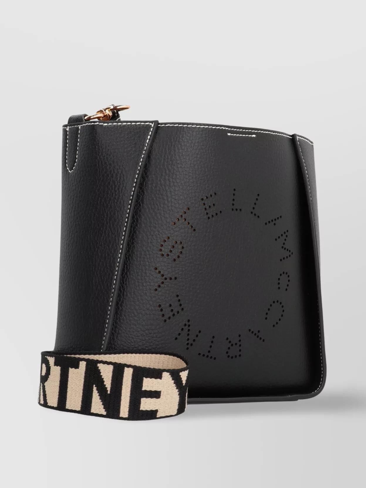 Stella Mccartney Logo Shoulder Bag With Adjustable Strap