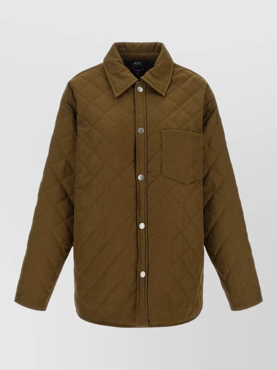 A.P.C. quilted wool jacket