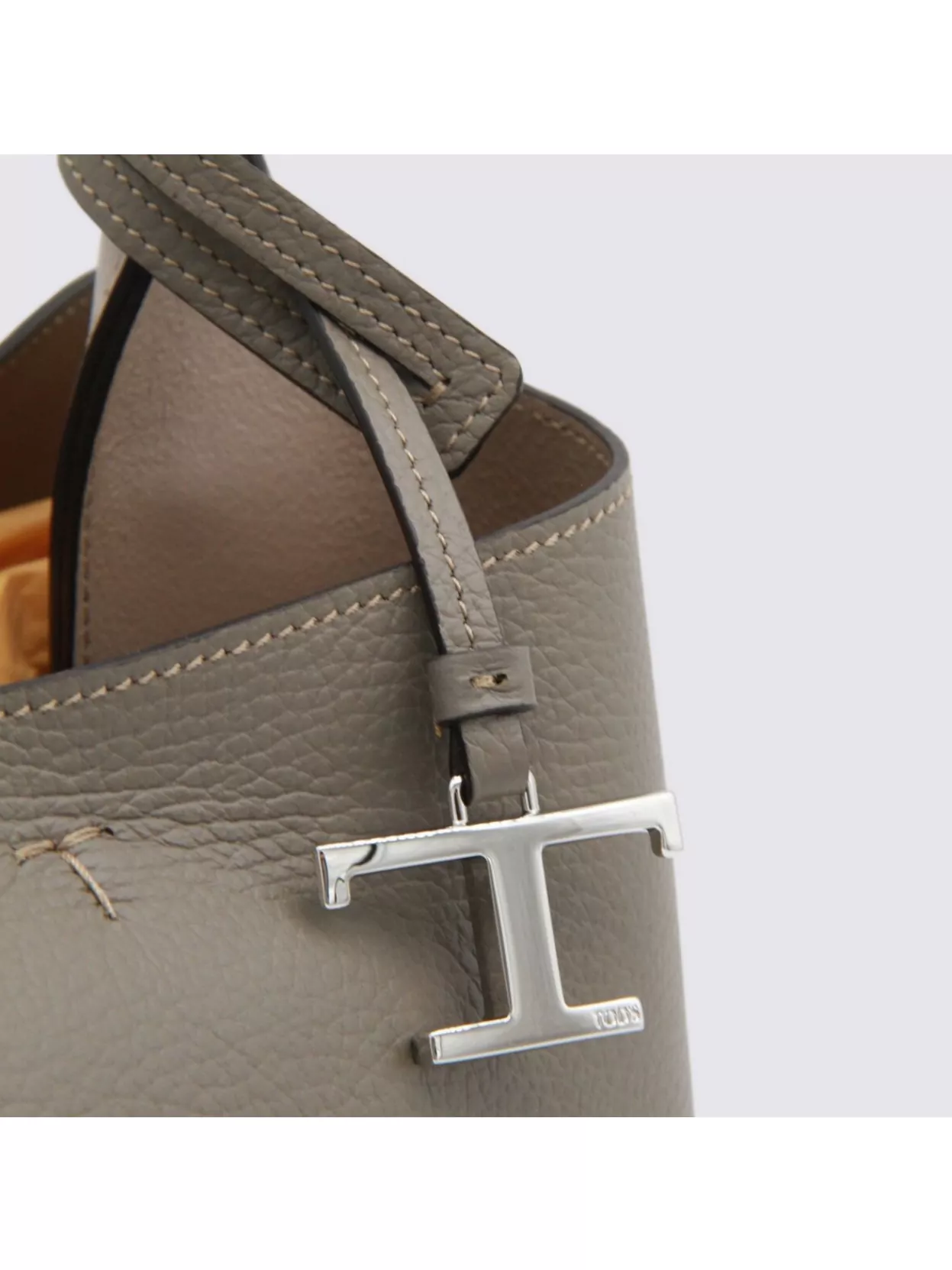 Tod's Leather Textured Tote Bag With Detachable Strap