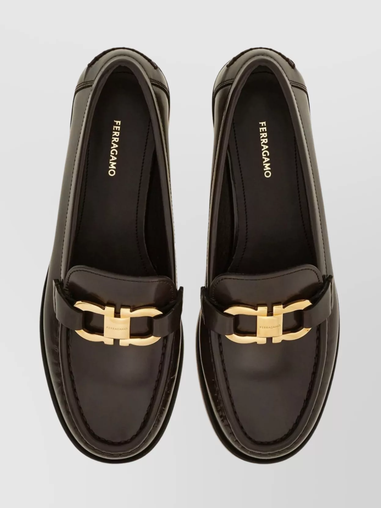Ferragamo Maryan 2 Loafers Gold-Tone Hardware