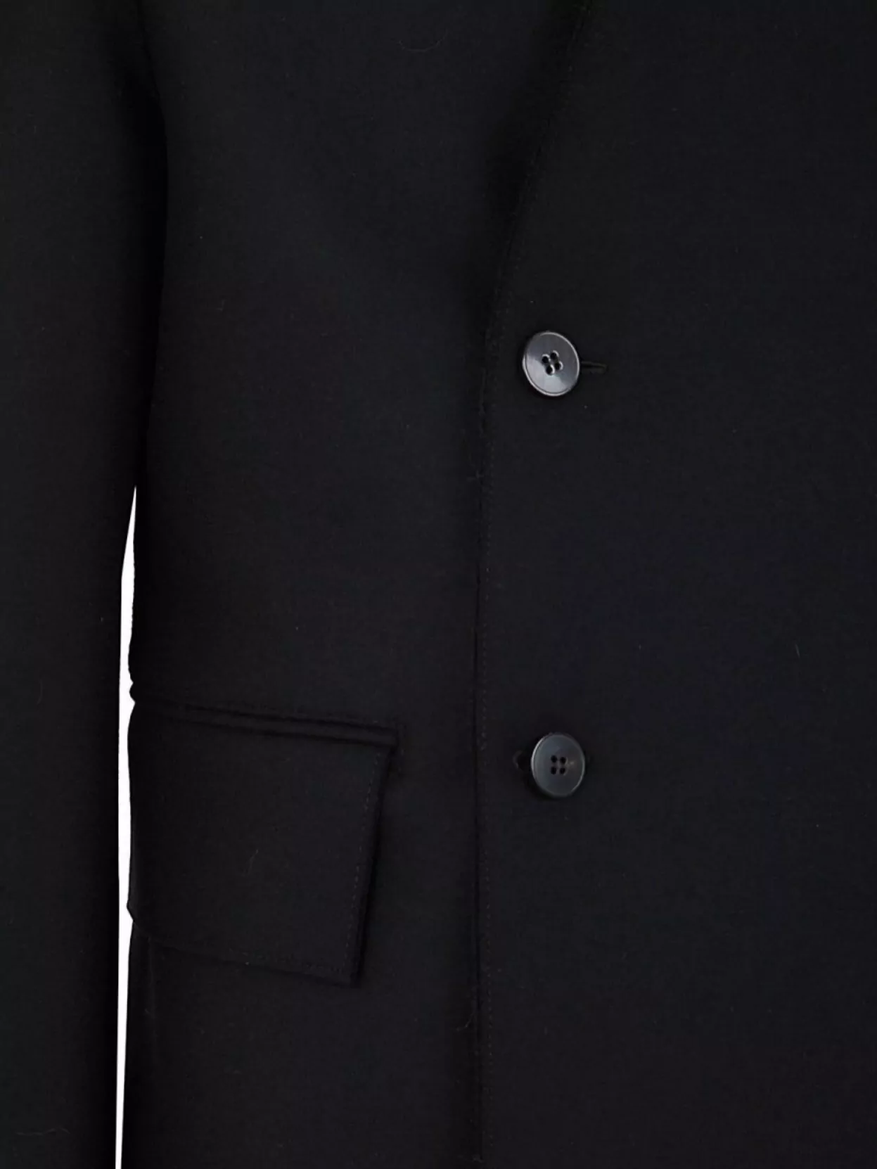 Sapio Front Buttoned Flap Pocket Long Coat