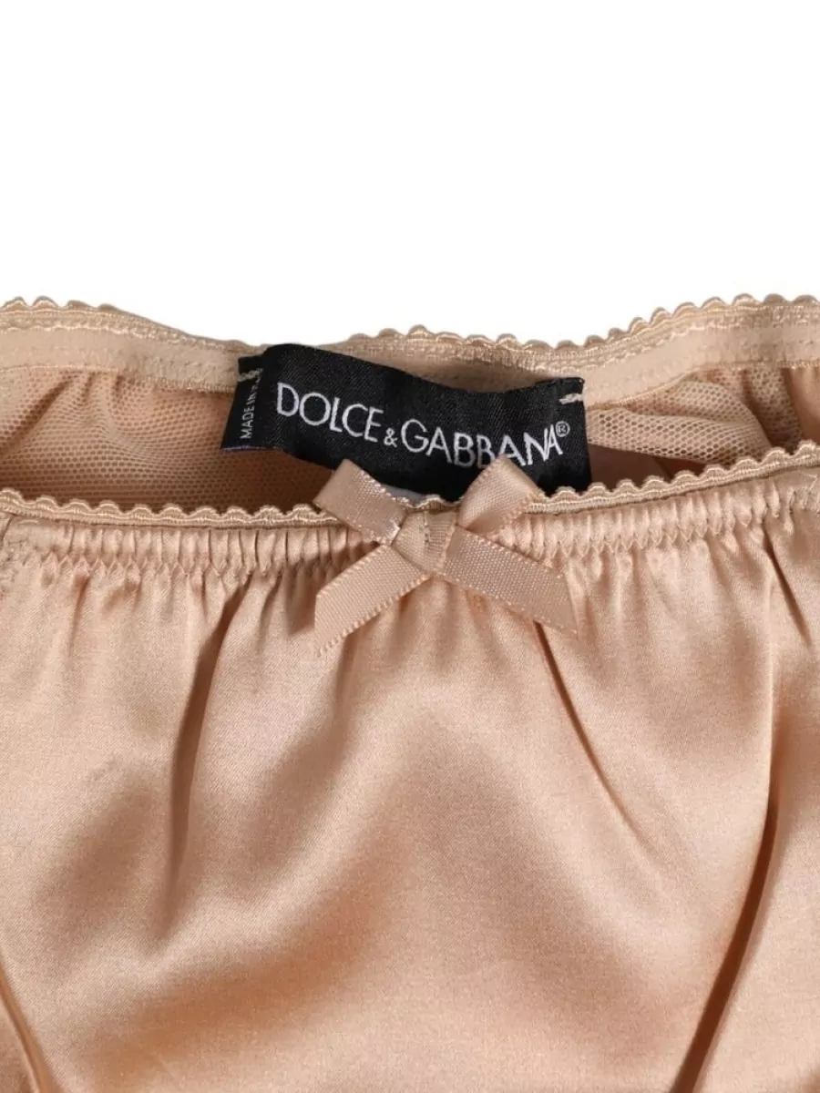 Dolce&Gabbana Silk Lace Trim Briefs