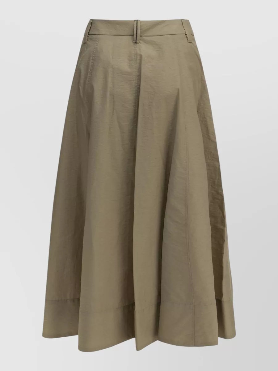 Brunello Cucinelli pleated midi skirt