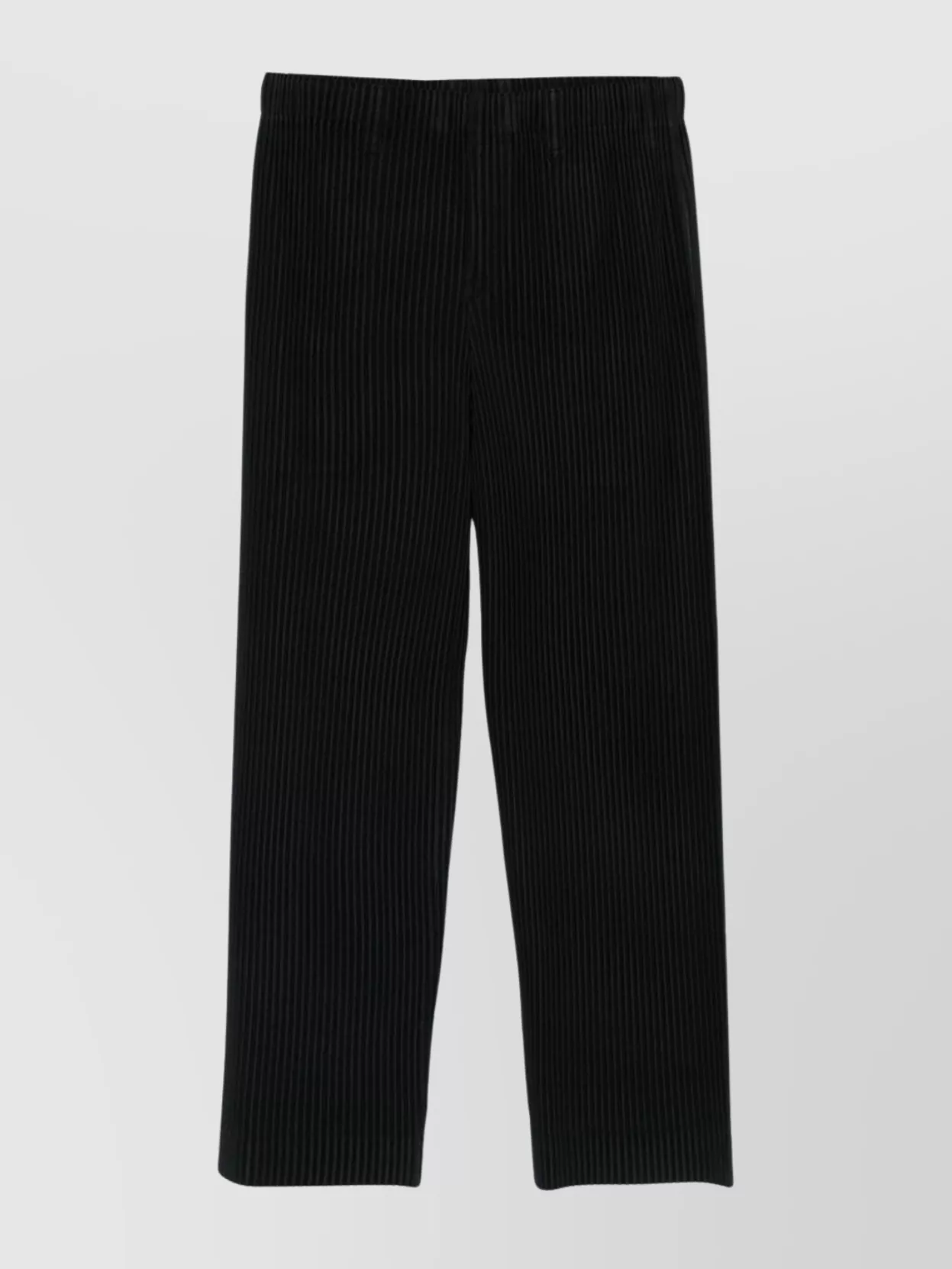 ISSEY MIYAKE PINSTRIPE PATTERN STRAIGHT TROUSERS