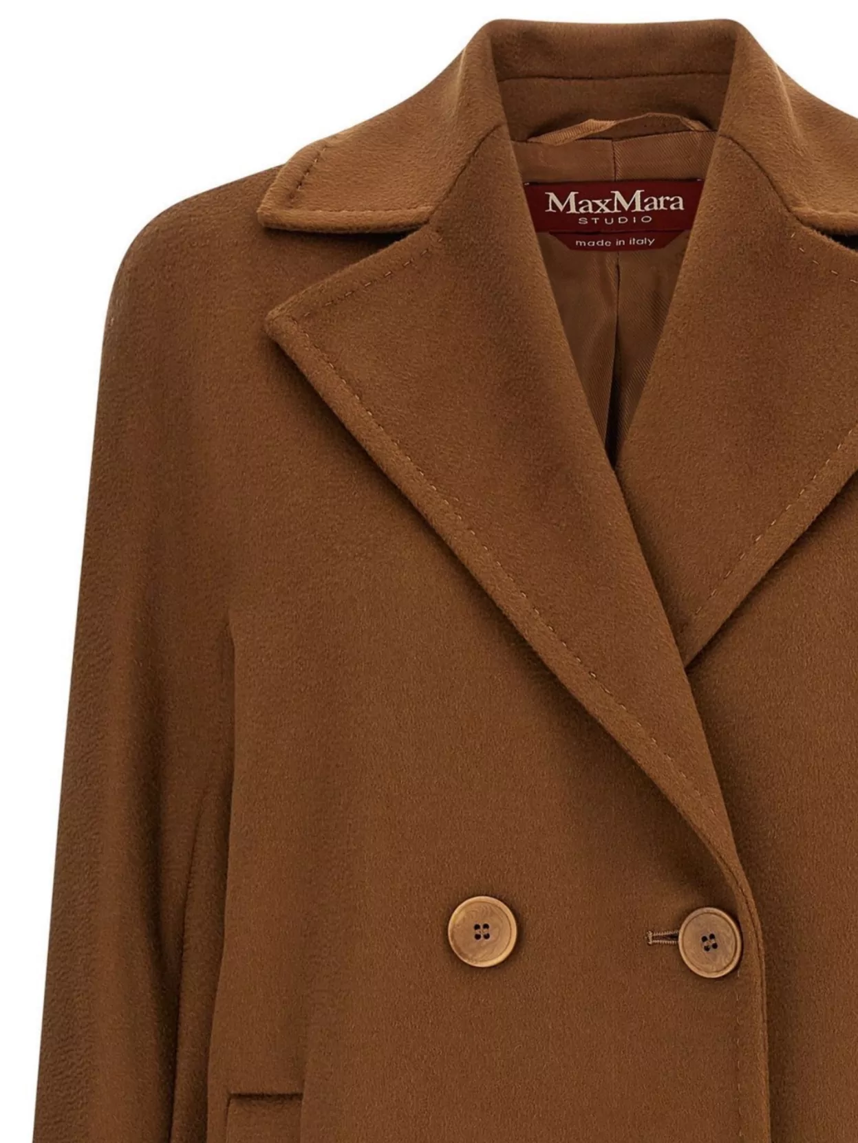 S Max Mara Double-Breasted Coat Long Sleeves