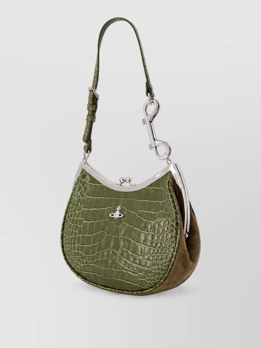 Vivienne Westwood Charm Leather Clutch Bag