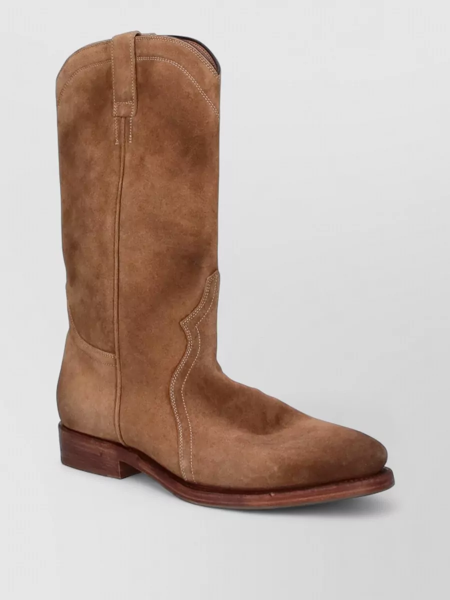 Jil Sander suede leather ankle boots
