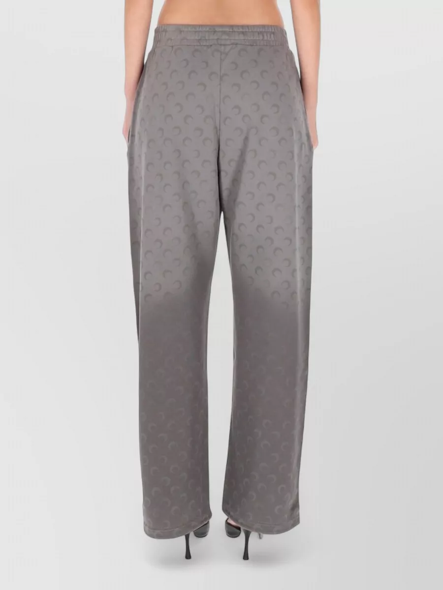 Marine Serre Wide Leg Trousers Elastic Waistband