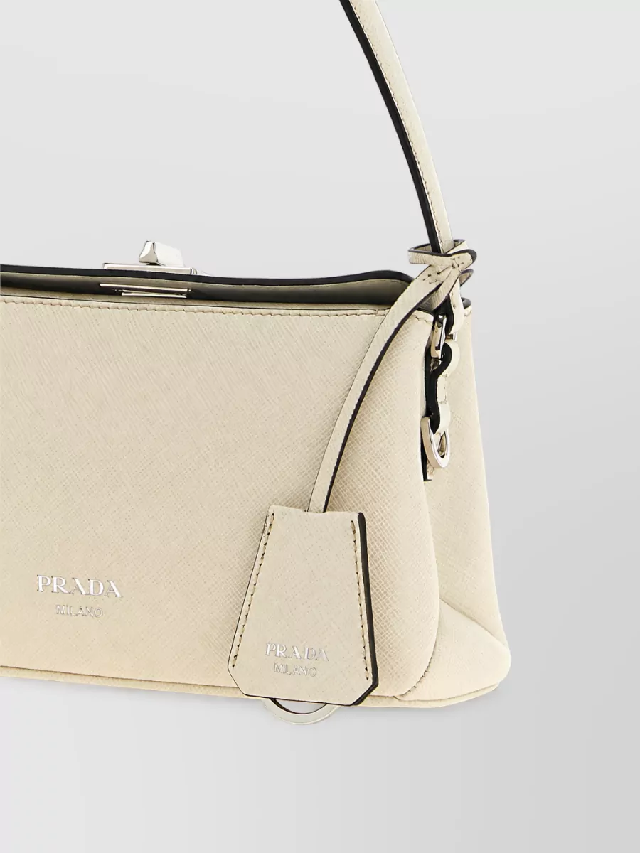 Prada Midi Leather Shoulder Bag