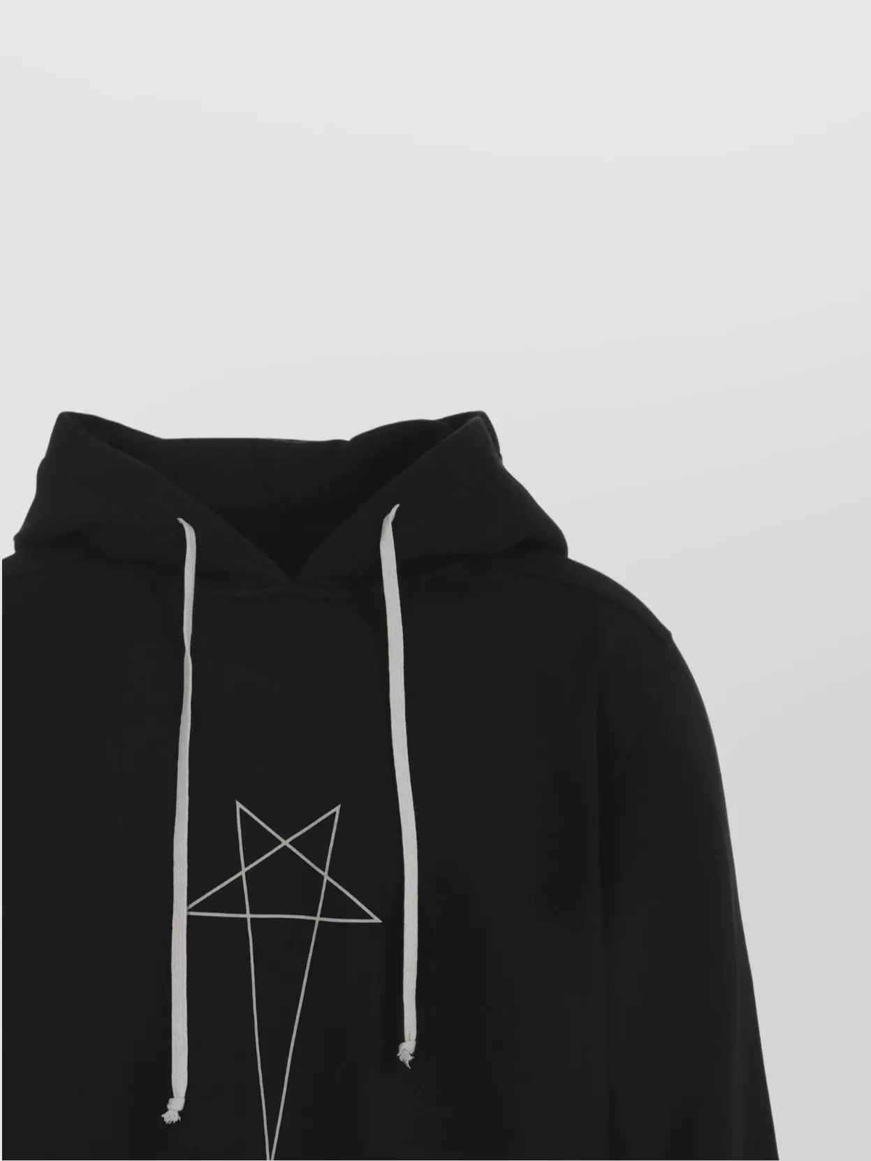 Rick Owens Drkshdw Graphic Print Oversized Hoodie Drawstring