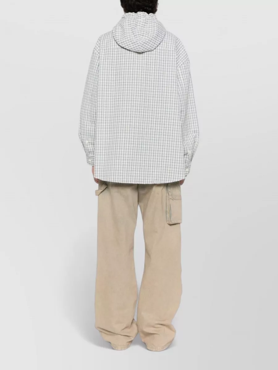 Dunst Checked Hooded Shirt Jacket