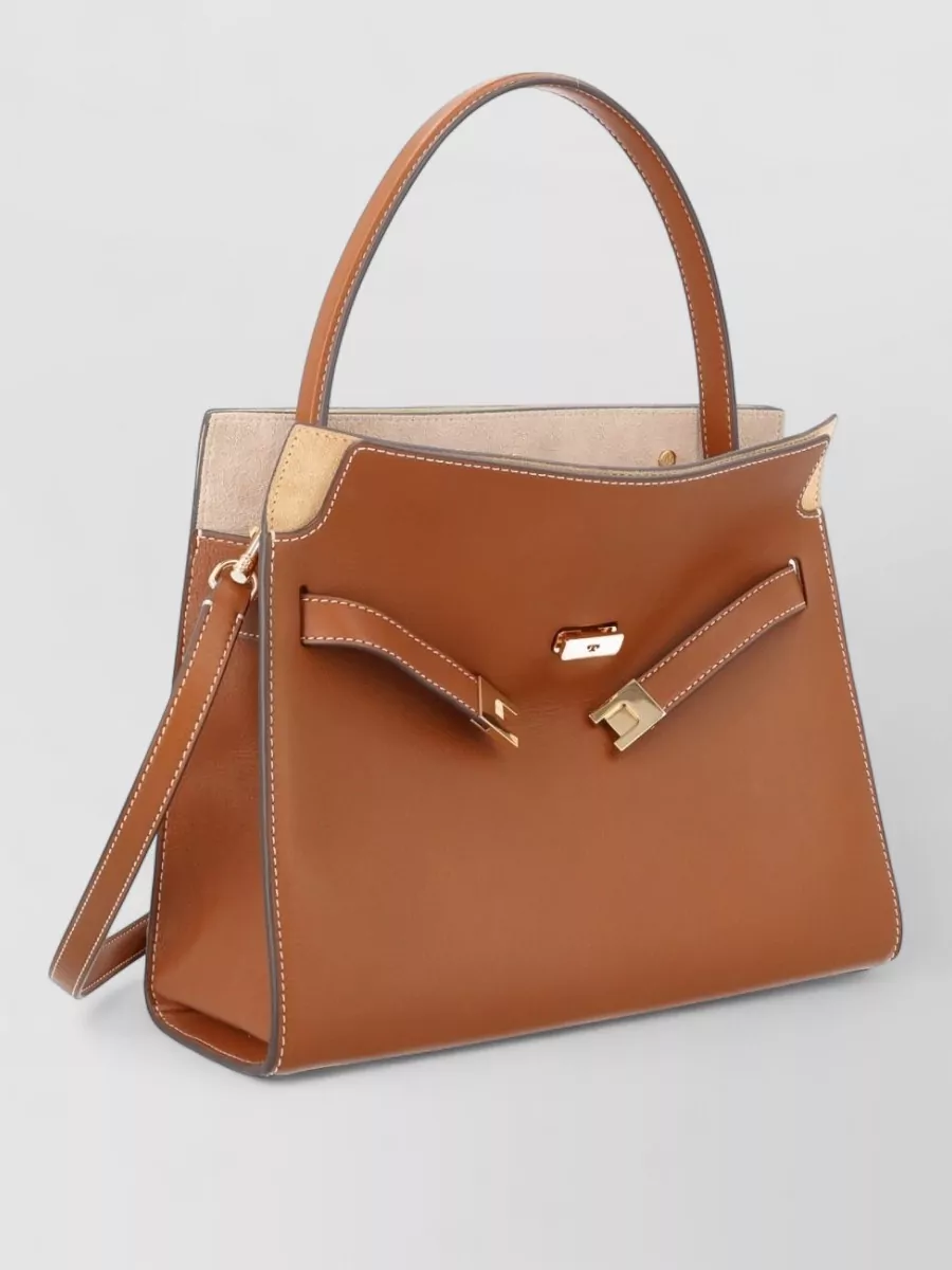 Tory Burch Lee Radziwill Small Leather Tote Bag