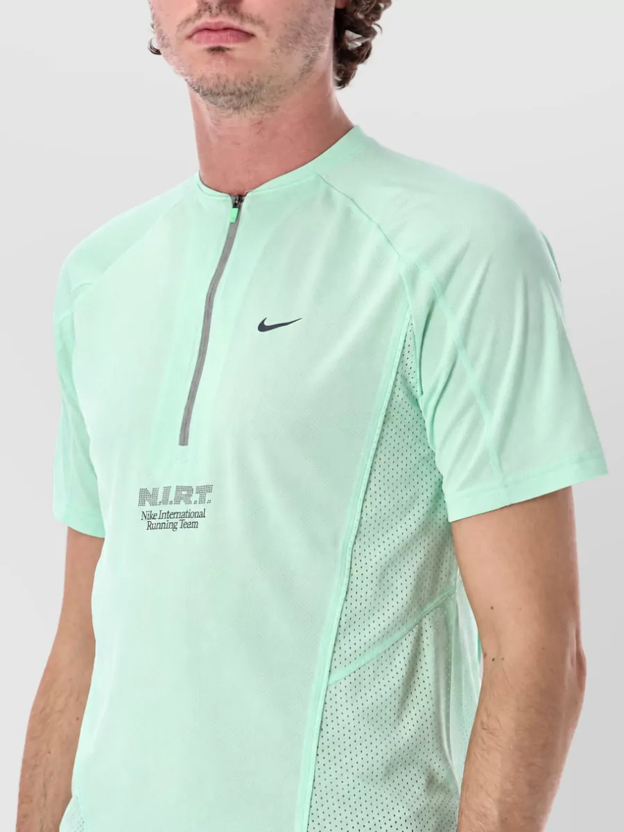 Nike Polyester Half-Zip Short-Sleeve T-Shirt