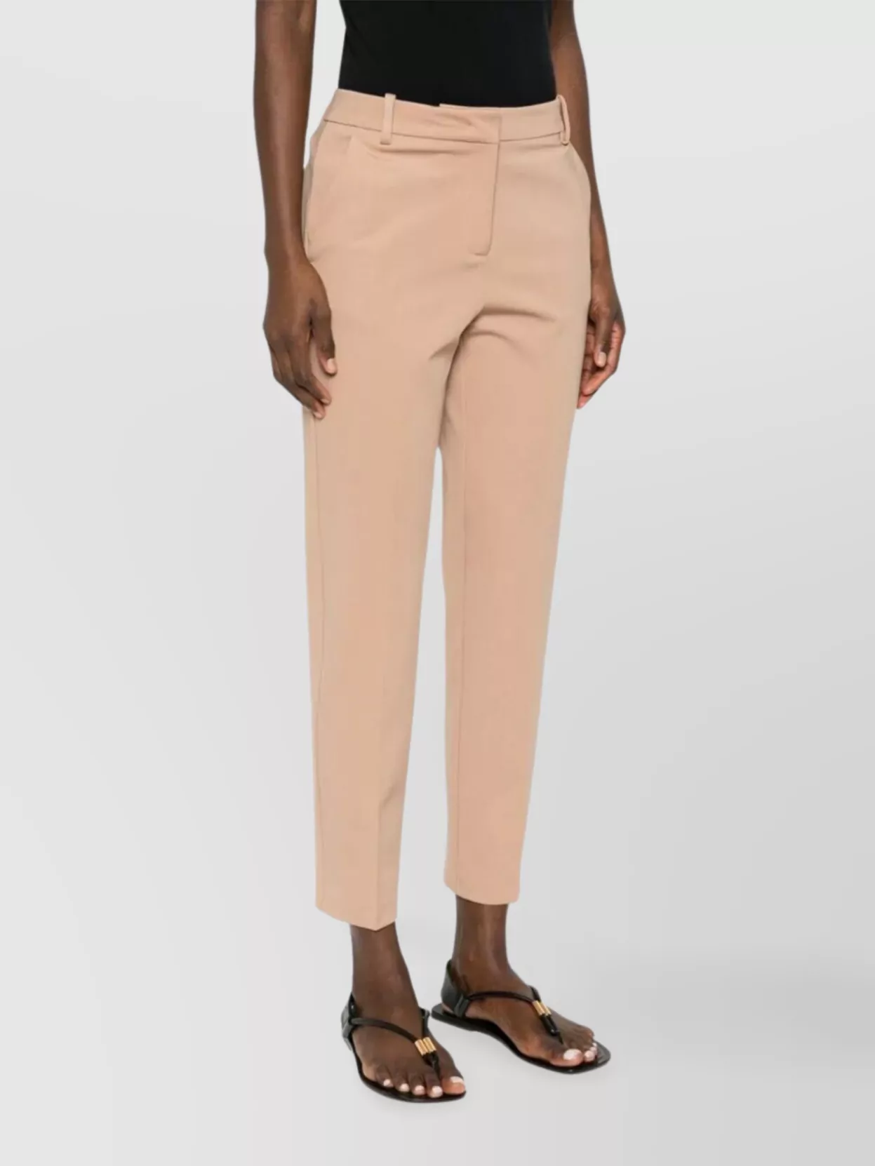 Pinko Stylish Trousers With Pockets And Loops In Pink