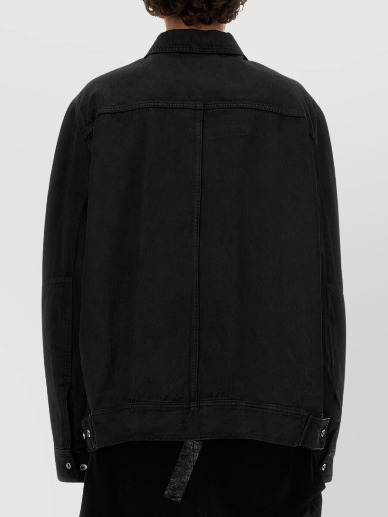 Rick Owens Collared Long Sleeves Jacket With Adjustable Cuffs
