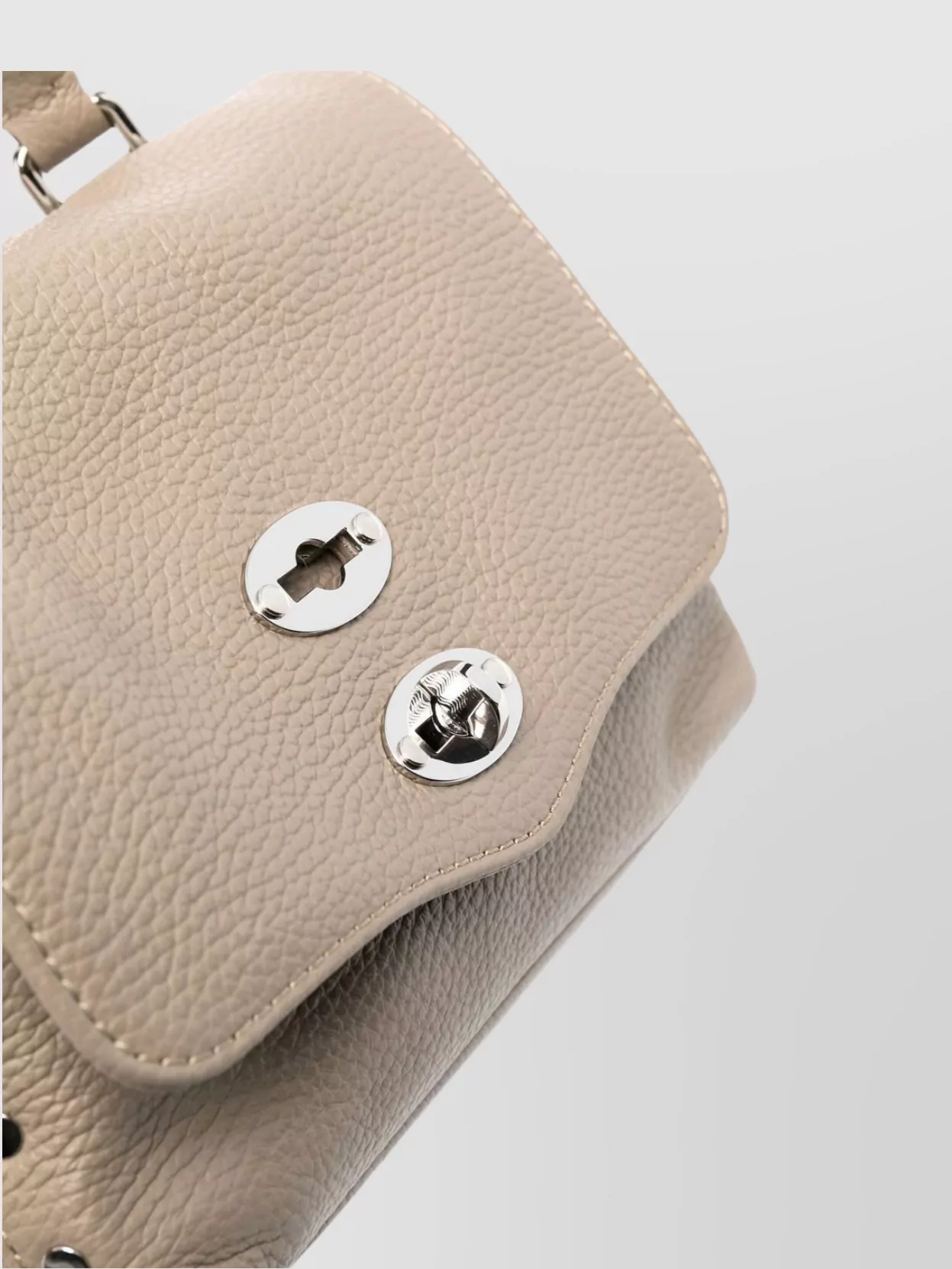 Zanellato Daily Pebbled Clutch Bag With Top Handle