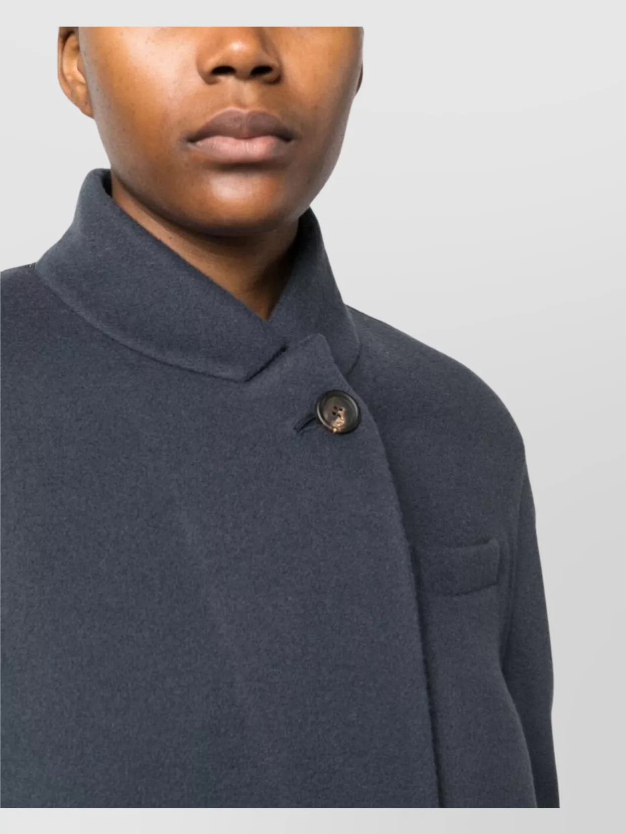 Brunello Cucinelli Double-breasted Button-fastening Coat In Gray