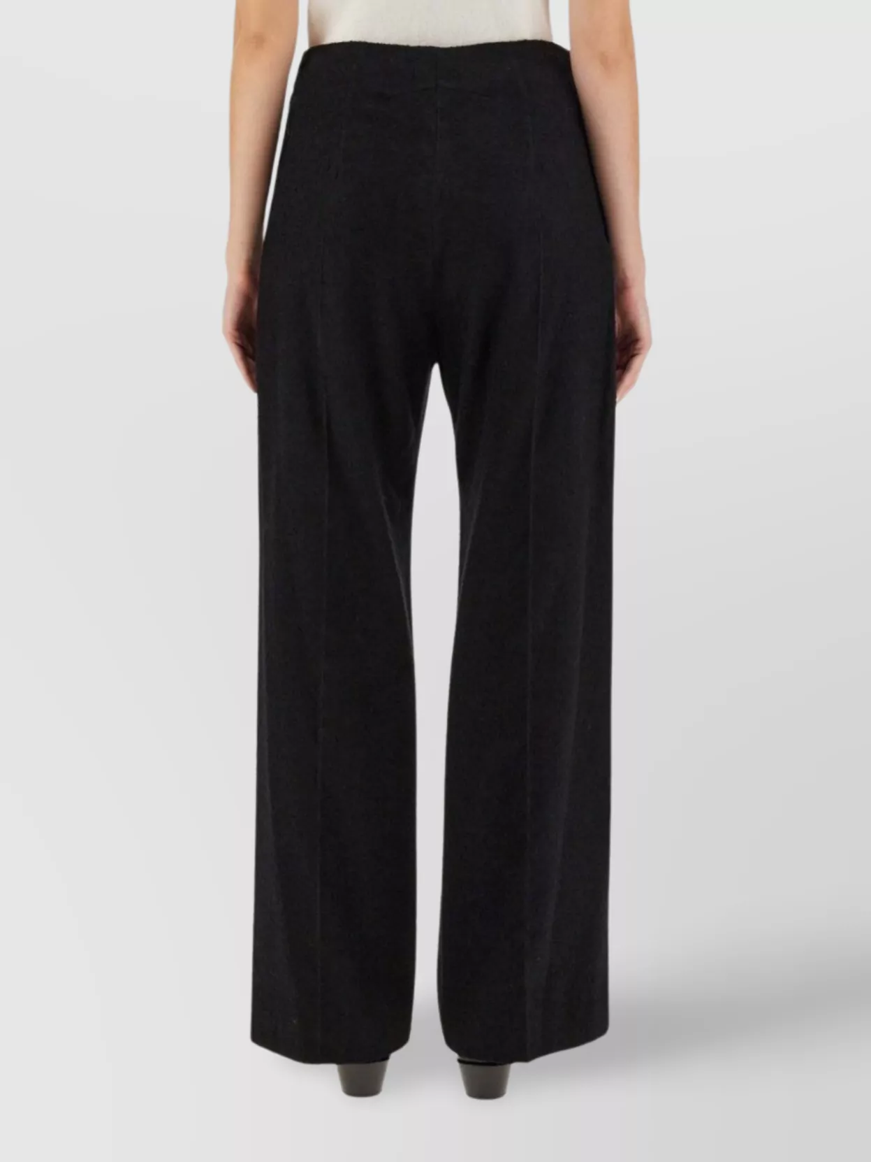 Patou Wide-Leg High-Rise Pants Featuring Pockets