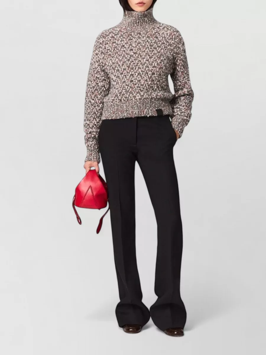 Stella Mccartney Textured-Knit Wool-Blend Relaxed-Fit Sweatshirt