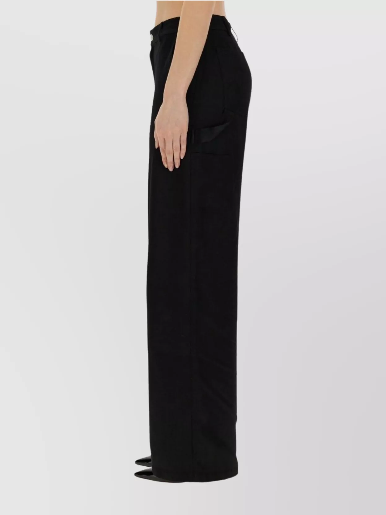 Moschino Wide Leg Trousers Featuring Pockets