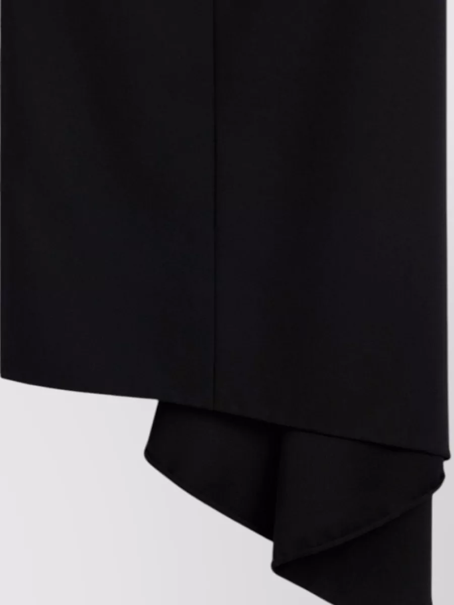 Givenchy Wool High-Rise Asymmetric Midi Skirt