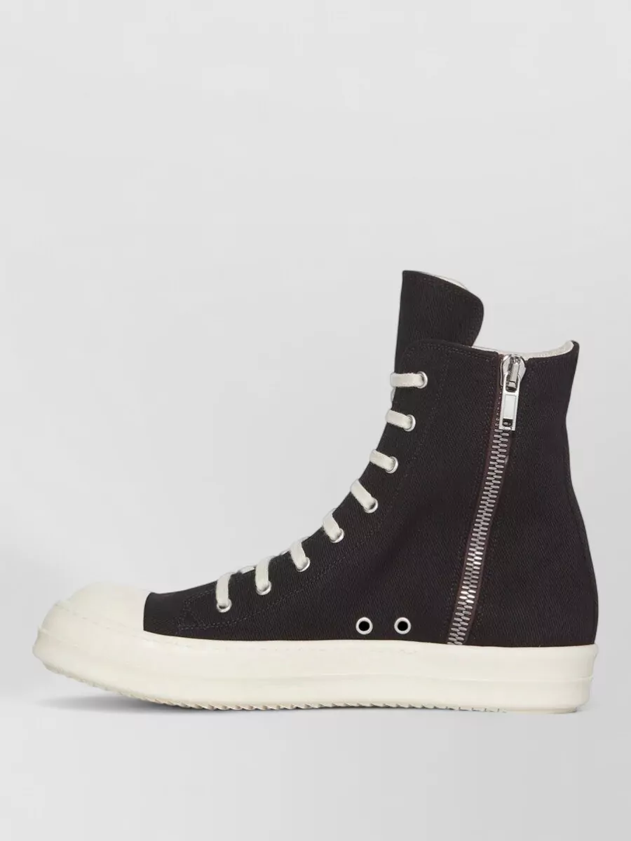 Rick Owens Drkshdw Denim High-Top Sneakers